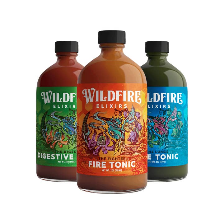 Wildfire Elixirs - Wholesale Elixir - Whole Body Health 3-Pack of 2oz wellness tonics1