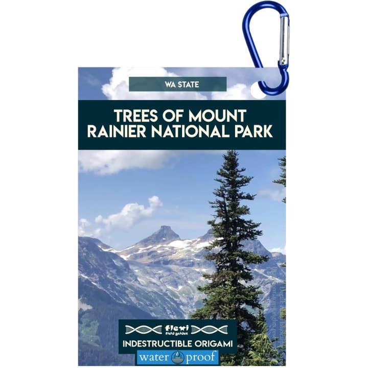 Arbres du parc national du mont Rainier - Origami indestructible pour la vente par Flexi Field Guides