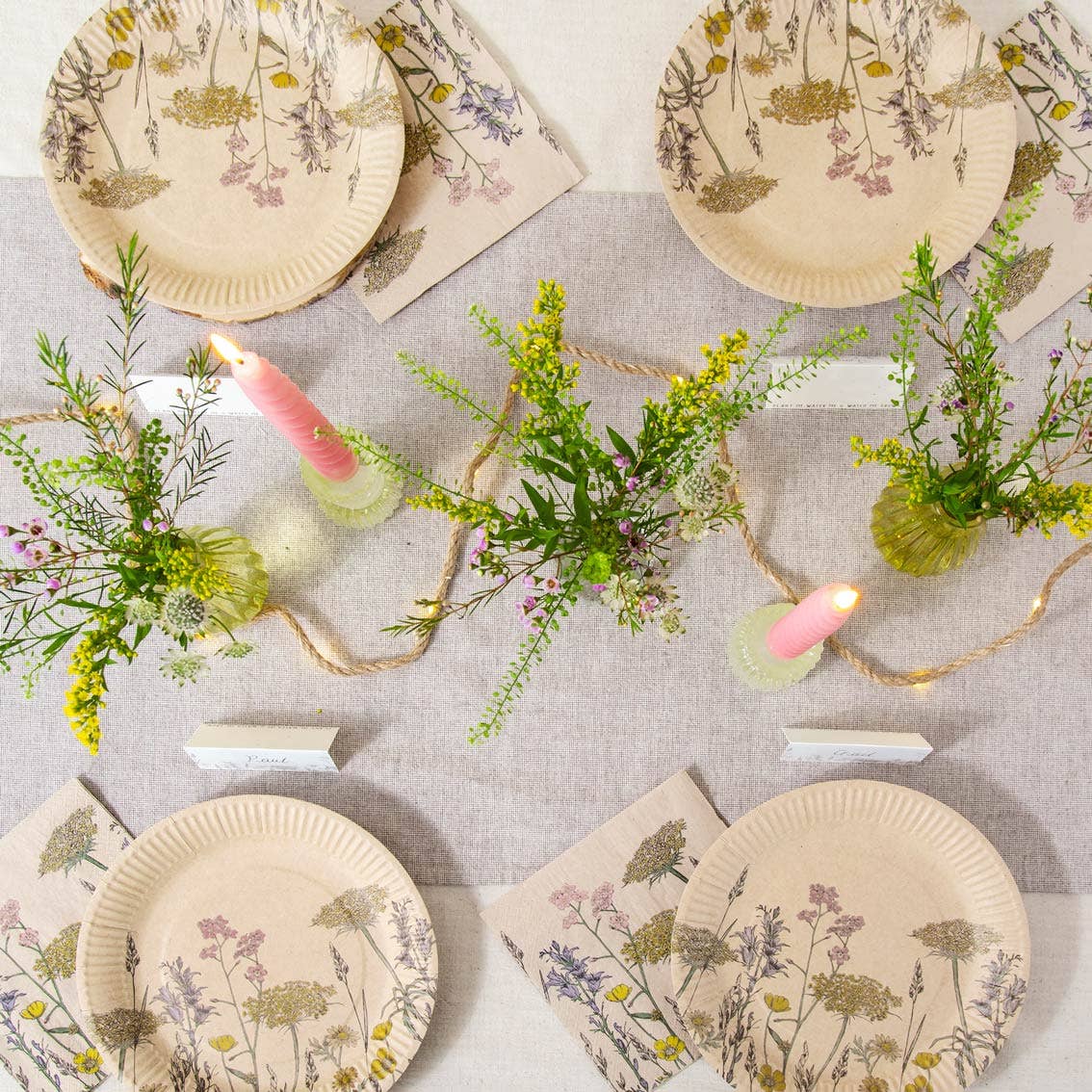 Talking Tables UK – wholesale Disposable napkin – Eco-Friendly Recycled Paper Floral Napkins | 20 Pack |7