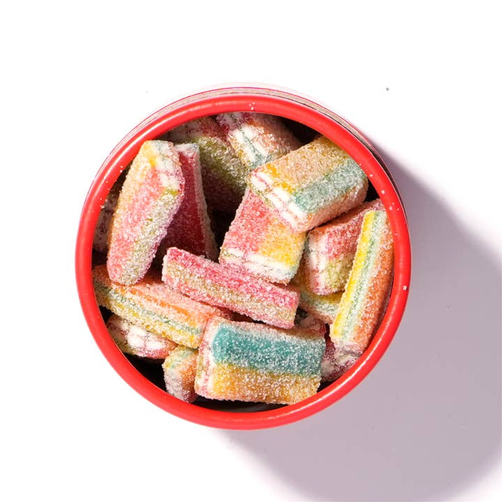 Licorice.com | Caramels.com | Taffy.com - Wholesale Licorice - Sour Rainbow Licorice Sarah's Favorite - (8oz Tube)1