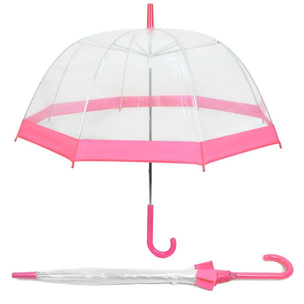 Selini New York - Wholesale Umbrella - Women's - See-Thru-Bubble Wind-Resistant Premium Clear Umbrella-UC187