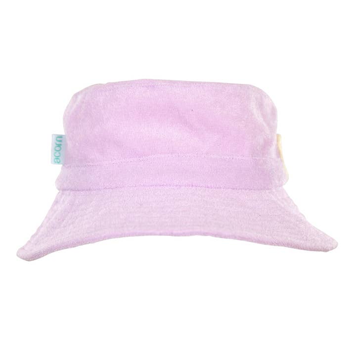 Acorn Kids - Wholesale Bucket hat – kids - Lavender Terry Towelling Bucket Hat