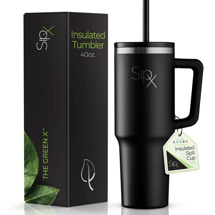 Stainless Steel Insulated Tumbler With Handle 40 oz. for wholesale by SipX