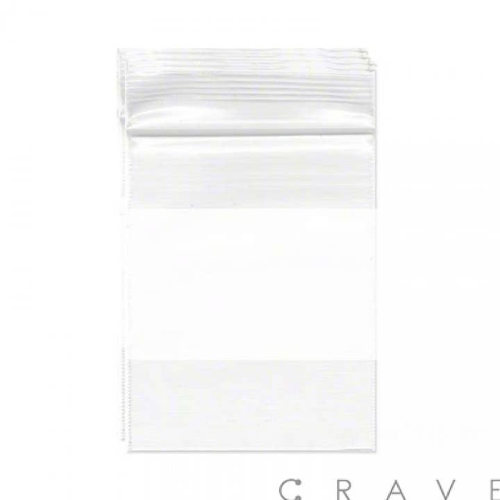 POB46-100[POB46-100 PACK OF 100 WHITE BLOCK RECLOSABLE CRYST for wholesale by CRAVE
