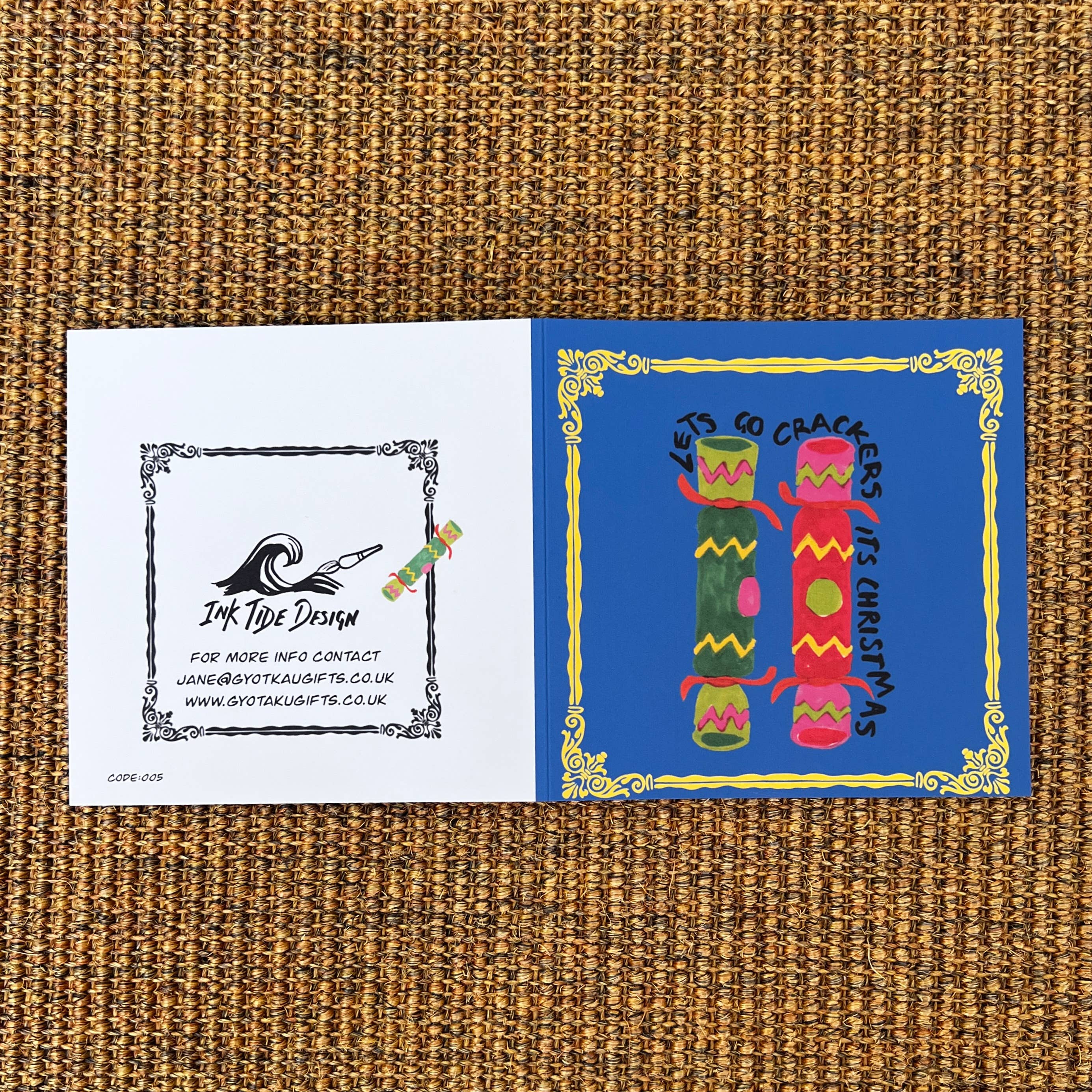 Gyotaku Gifts – wholesale Christmas card – Crackers  Christmas Greeting Card 1