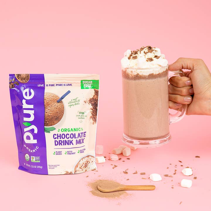 Pyure Organic - Wholesale Hot Cocoa Mix/Kit - Organic Chocolate Drink Mix With Cocoa
