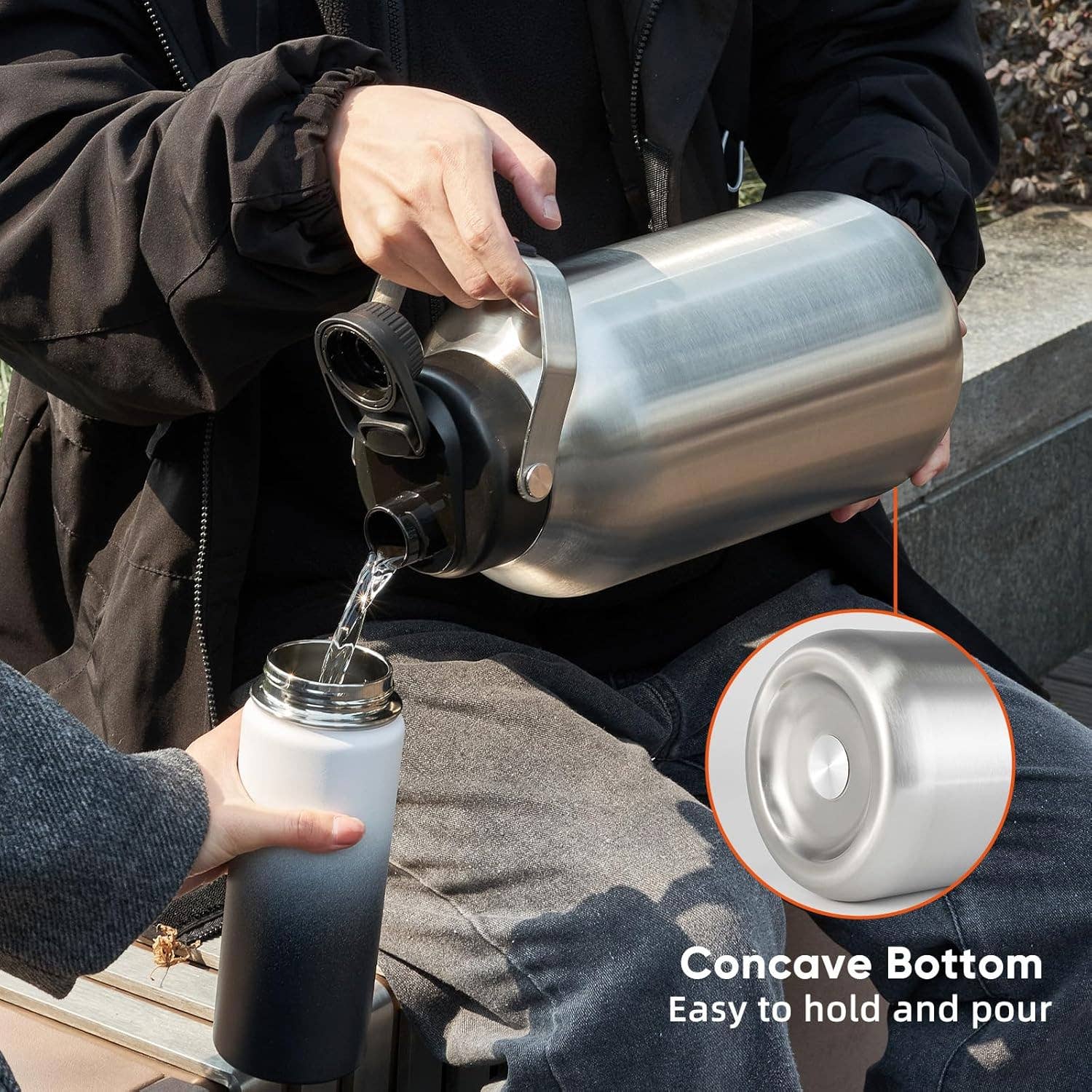 VIGOR – Garrafa de água por atacado – Garrafa de Água Isotérmica de 1 Galão em Aço Inoxidável para Quente & Frio10