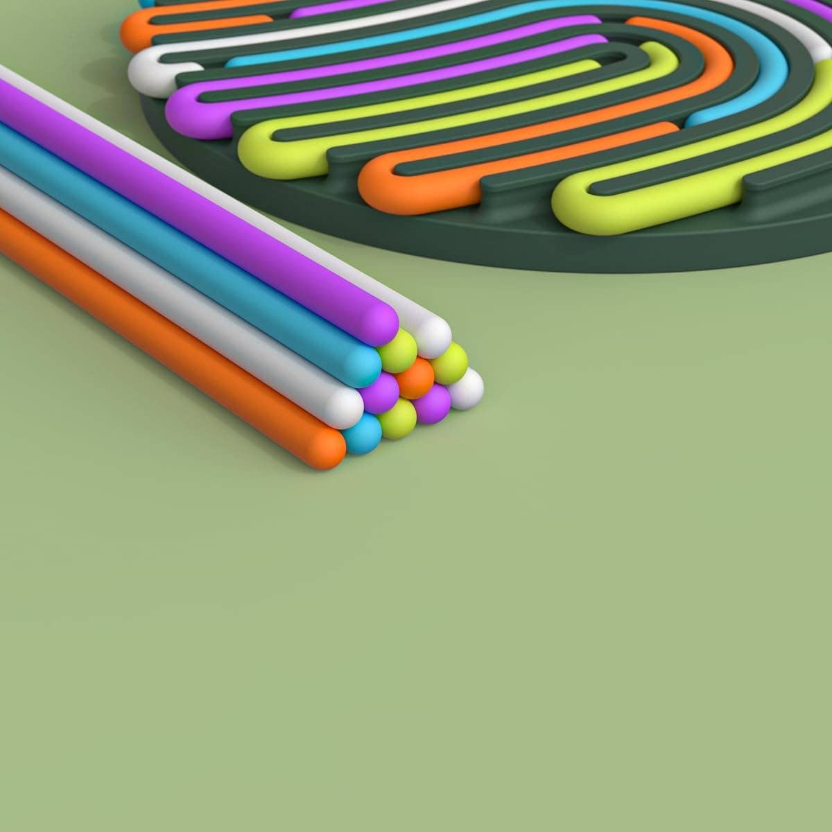 VIGOR - Venta al por mayor Tarjetas de aprendizaje - Niños y bebés - Tablero de Actividades Sensoriales de Silicona para Niños y Adultos 3+11