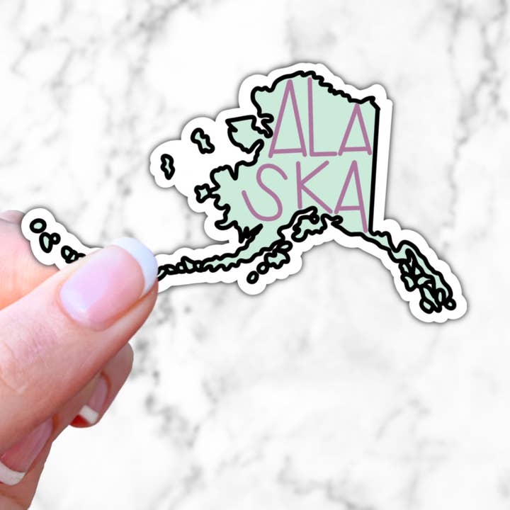 Adhesivo del estado de Alaska para venta al por mayor de Simply Fangirl Designs