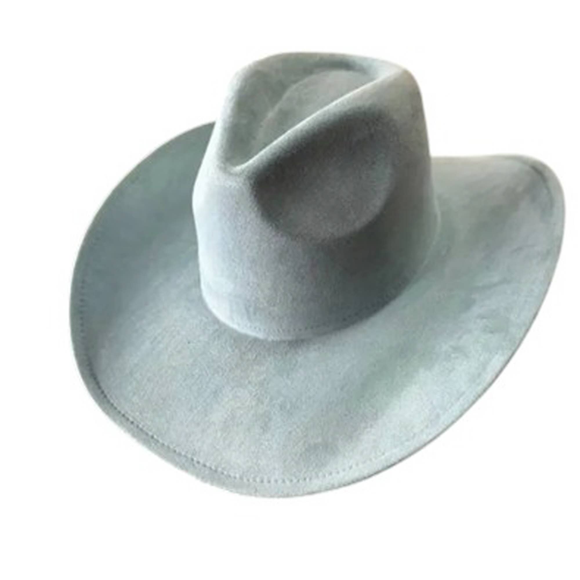 Portia Hat - Vendita all'ingrosso Cappello da cowboy - Unisex - Portia Hat Cappello cowboy in camoscio vegano alla moda - Best Seller13