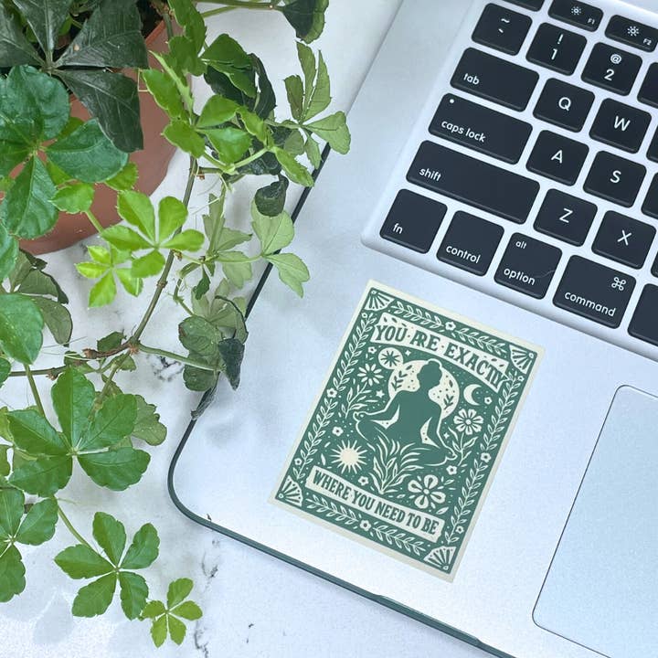 Mindful over Mind Full - Wholesale Sticker - Yoga Sticker | You Are Exactly Where You Need To Be Sticker1
