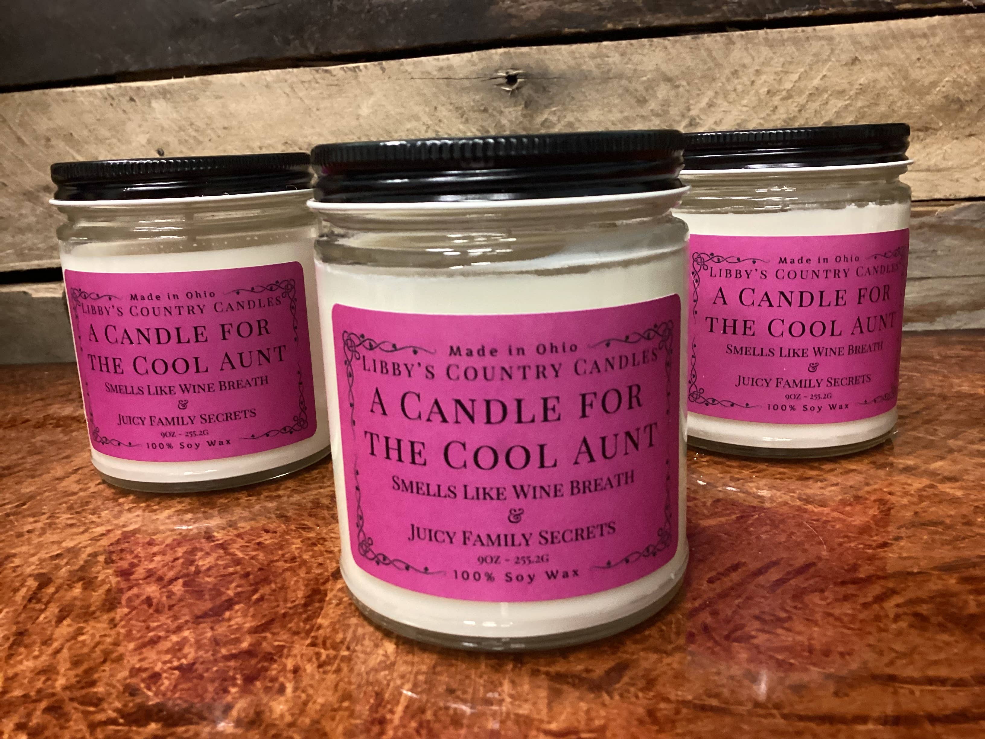 Libby's Country Candles LLC - Vente Bougie en bocal - Bougies de 255 g avec phrases humoristiques3