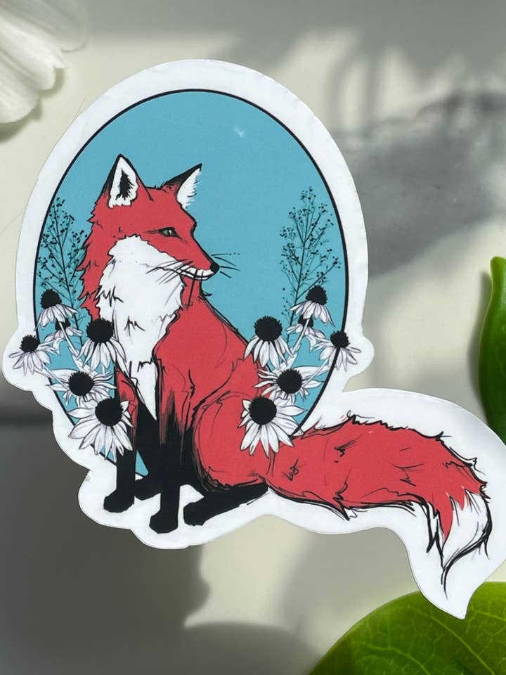 Fox - sticker voor wholesale door A Dresser Drawer