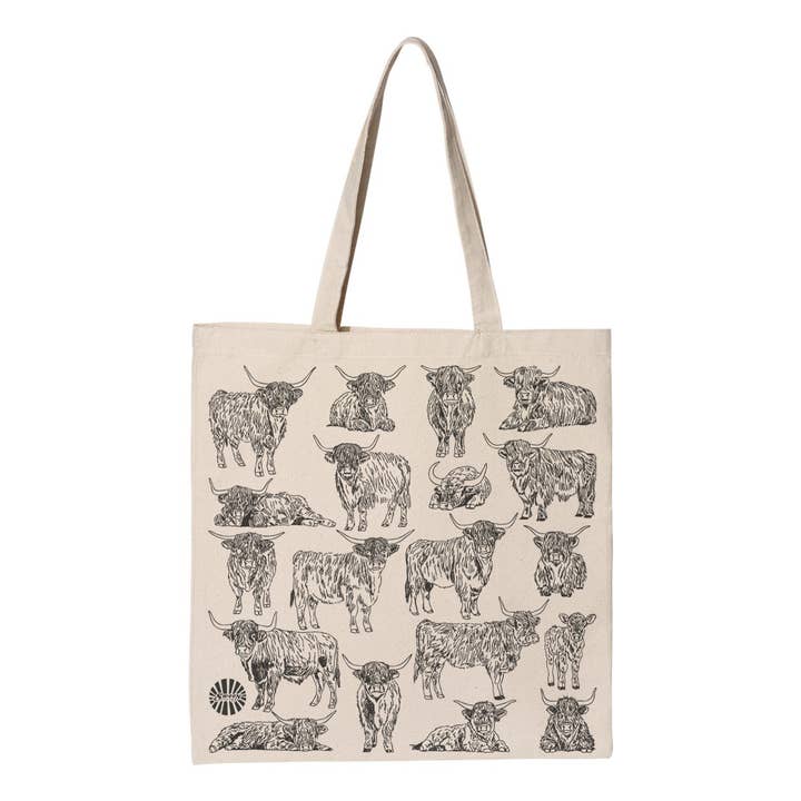 Sween Shop - Wholesale Tote Bag - Unisex - Highland Cow Tote Bag Cowgirl, Cottage Core, Farm Aesthetic3