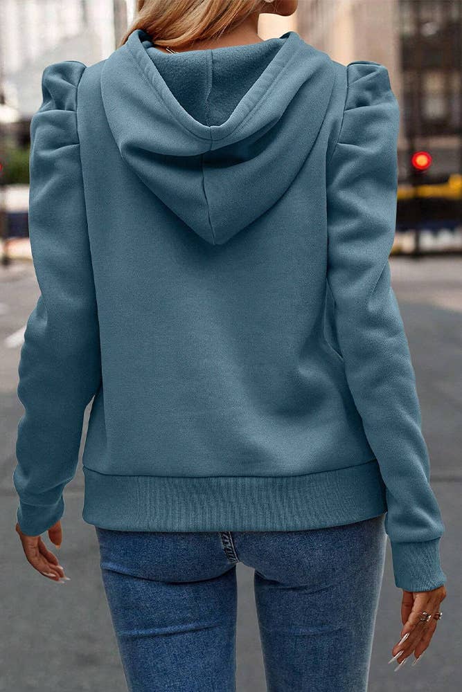 UNISHE – wholesale Hoodie – Women's – Plain Hooded Drawstring Sweatshirt AXR1118