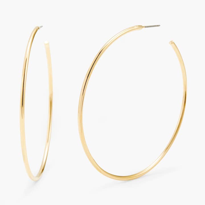 Hayley Thin Hoops for wholesale by Brook & York
