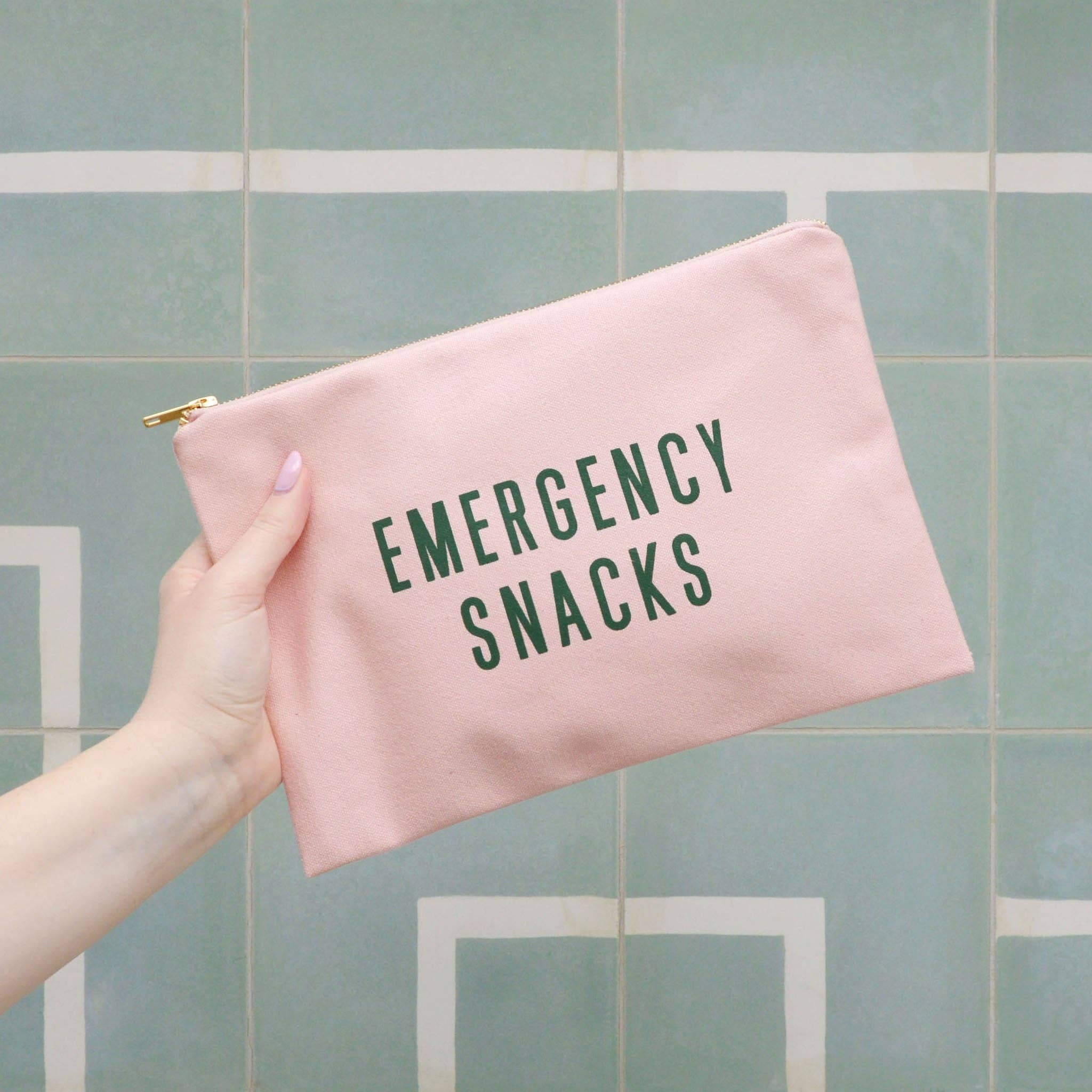Alphabet Bags - Vendita all'ingrosso Astuccio - Donna - Emergency Snacks - Pochette rosa cipria1
