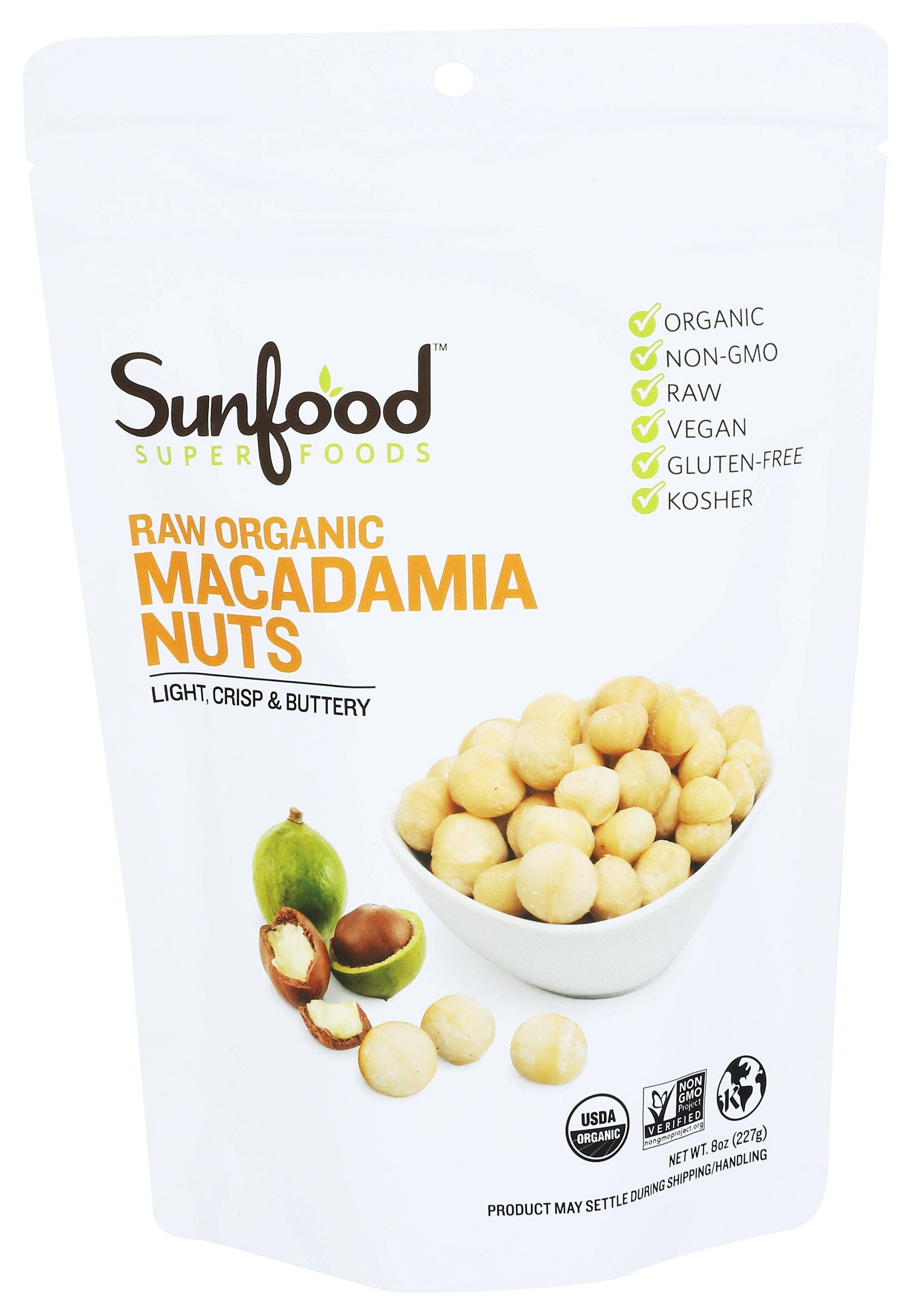 Everyday Supply Co - Wholesale Nuts - SUNFOOD SUPERFOODS NUTS MACADAMIA ORG