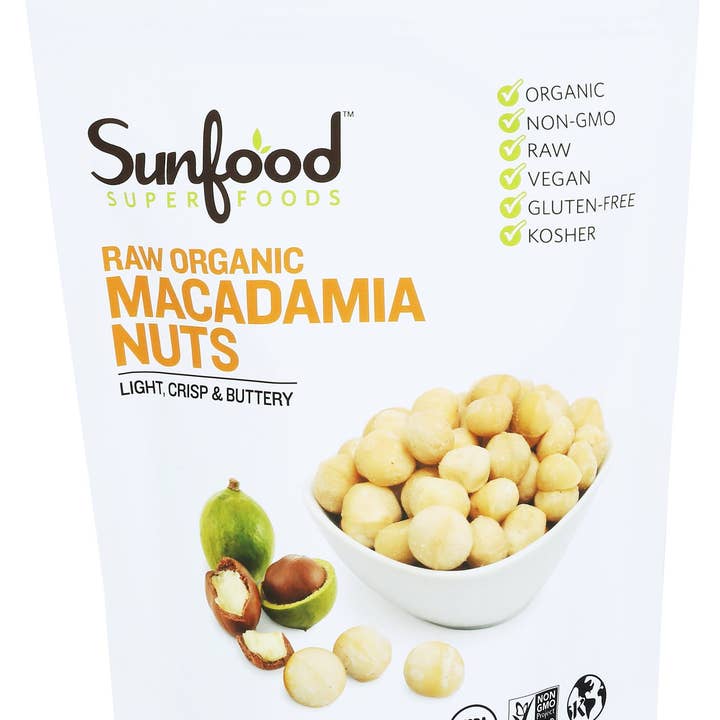 Everyday Supply Co - Wholesale Nuts - SUNFOOD SUPERFOODS NUTS MACADAMIA ORG0