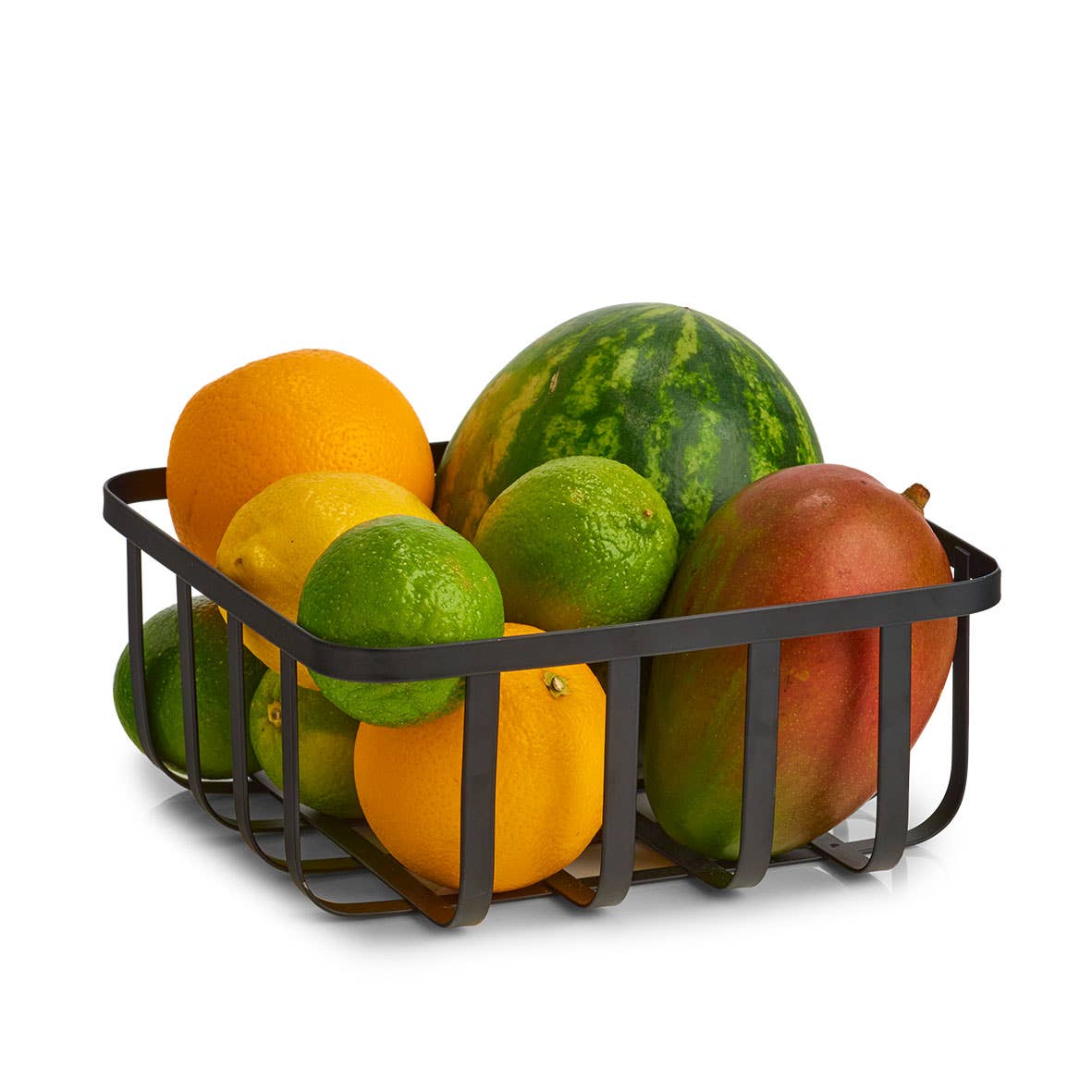 Bread basket M. Bag, metal/cotton, black #2 for wholesale on Faire1