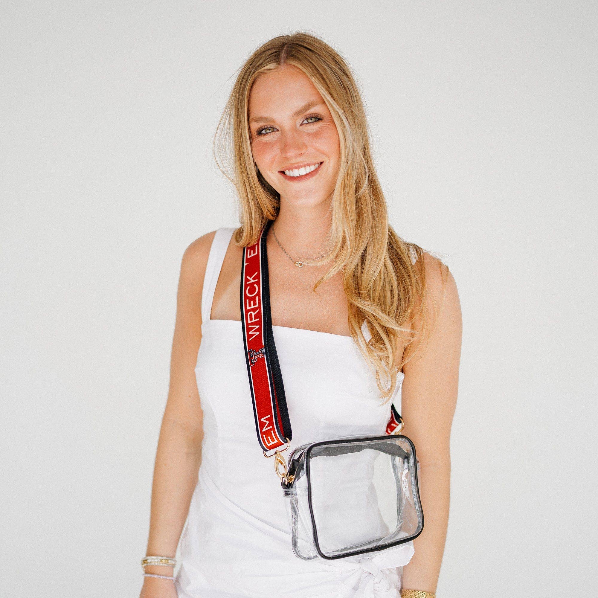 Desden - Wholesale Bag Strap - Women's - Patterned Shoulder Strap 1.5" - Texas Tech2