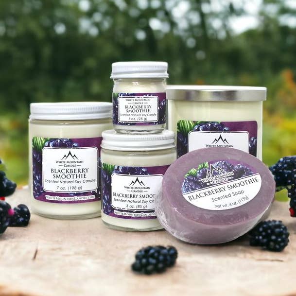 Blackberry Smoothie Handcrafted Soy Candles for wholesale by White Mountain Candle