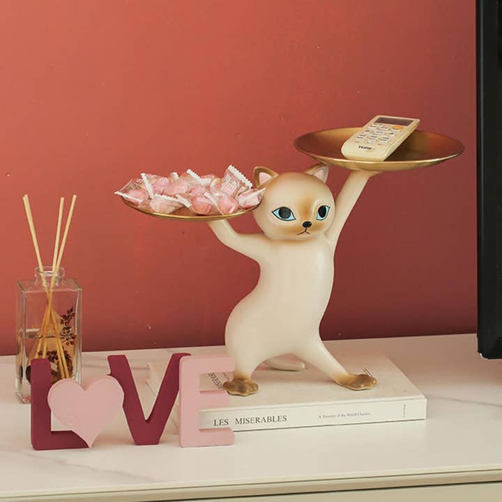 Moderny - Wholesale Decorative Tray - Posing Cat Tray2
