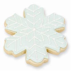 Elegantes Plätzchen mit Schneeflocken-Motiv — Frosty Blue für den Großhandel von Lady Fortunes Inc