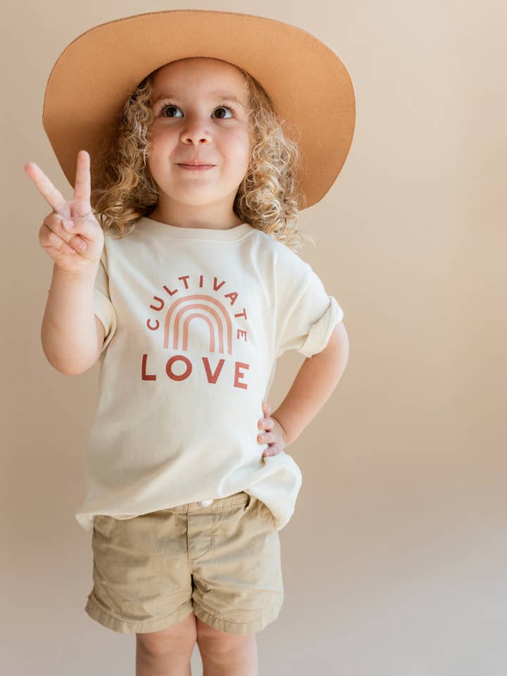 graphic tees kids - rainbow shirt - spring clothing kids for wholesale by Polished Prints