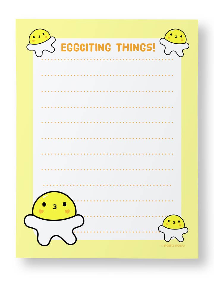 Æggefulde ting - A2 Memo Pad for engroshandel hos Robo Roku
