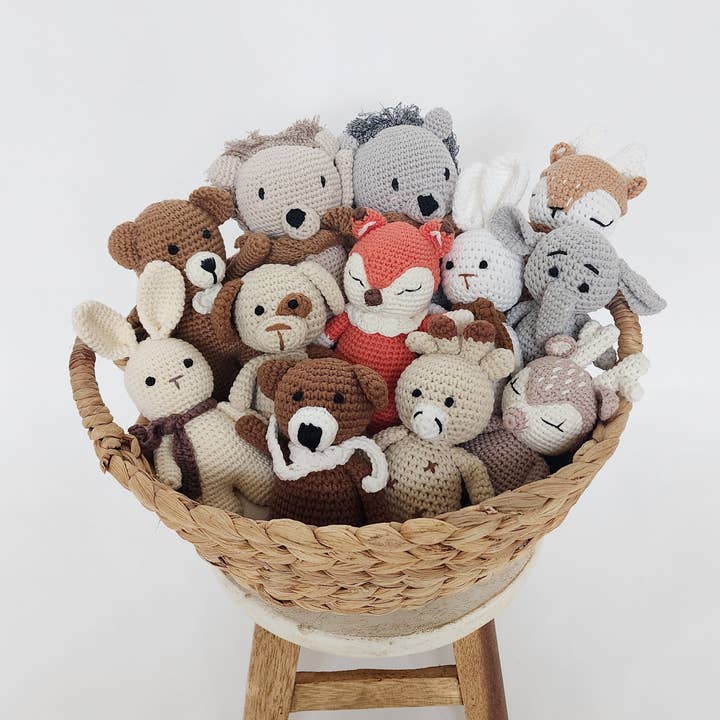 OLIVE & CRADLE – Engroshandel Plyslegetøj - Børn og baby – Mini hæklede dyr4