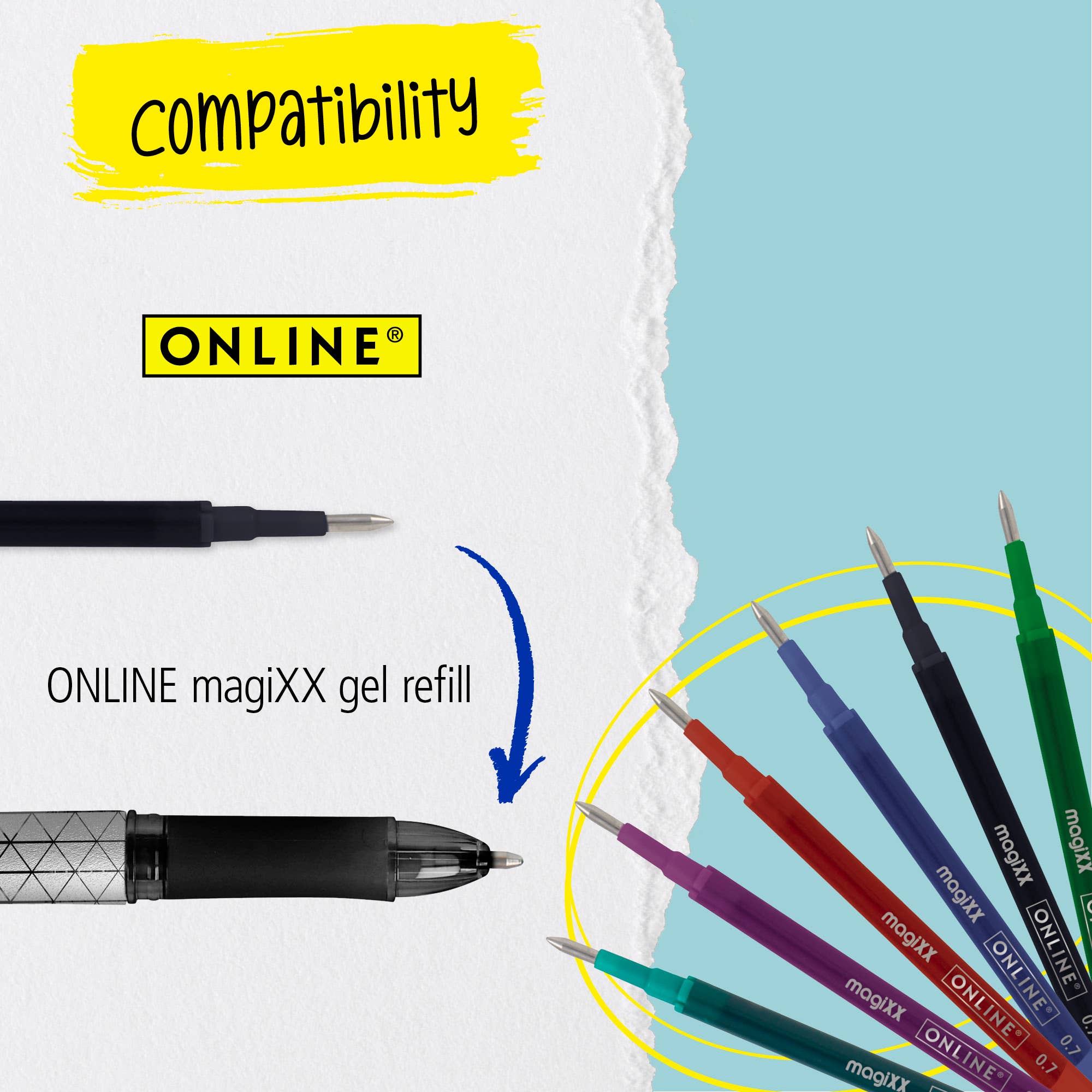 ONLINE Schreibgeräte GmbH – wholesale Pen – 36 x erasable Gelpens magiXX Classic colored in display3
