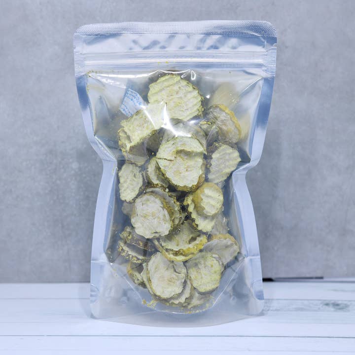 Freeze Dried Pickles Dill Pickle Chips for wholesale by Homesteading in Ohio LLC