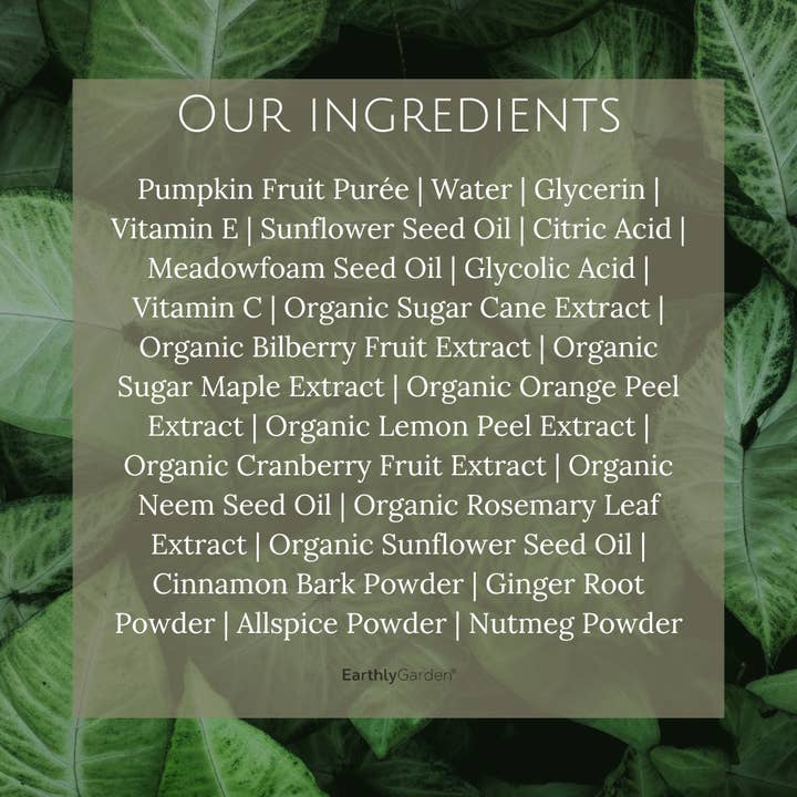 Earthly Garden® - Wholesale Skincare Face Mask - Pumpkin Enzyme Facial Mask, Vegan6