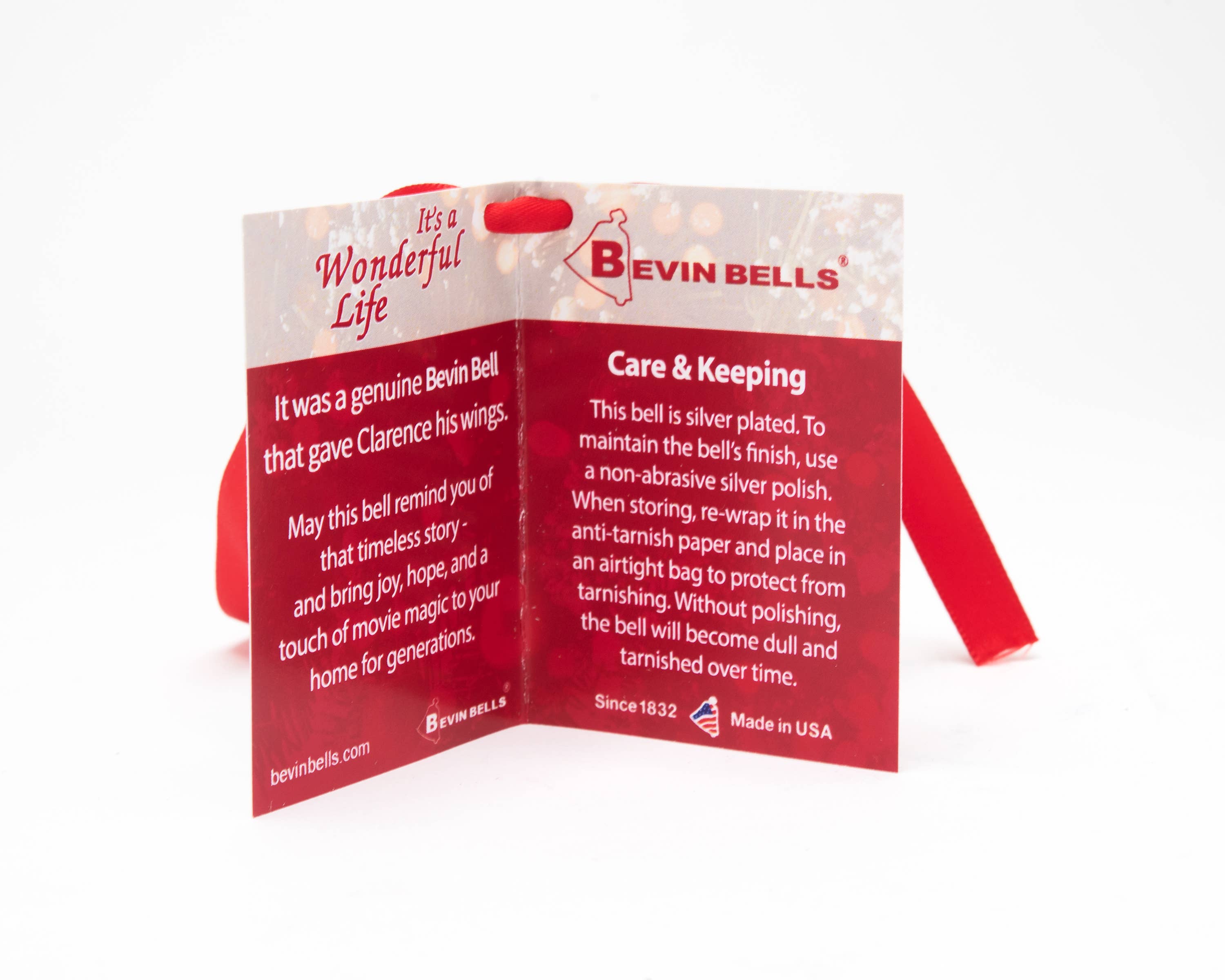 Bevin Bells – Engroshandel Pynt – It's a Wonderful Life 1245 mindebjælde i fløjlspose6