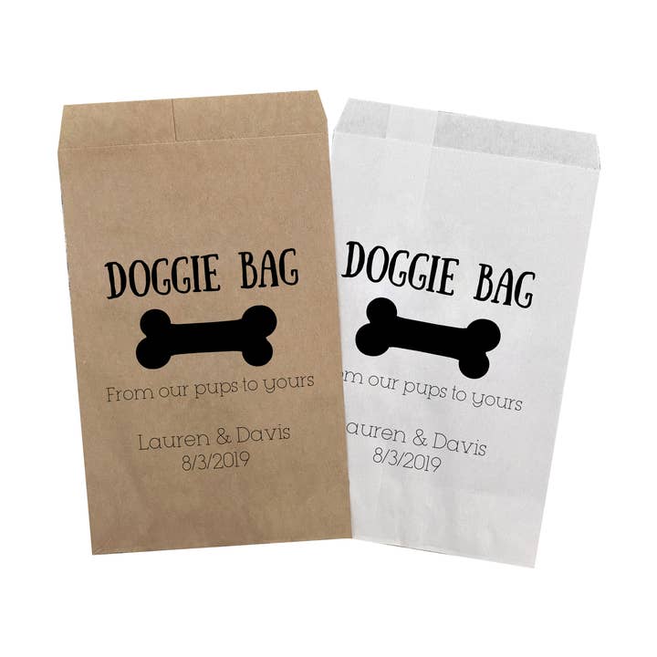 Love It Invitations - Vente Pochette cadeau de fête - Doggie Bag Sacs à friandises0