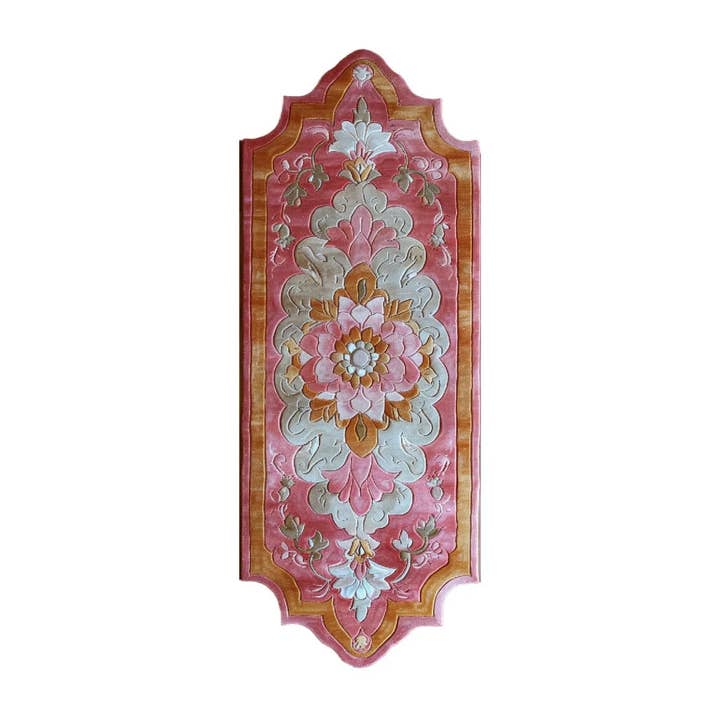 Soft Blush Hand Tufted Wool Runner Rug for wholesale by Maia Homes