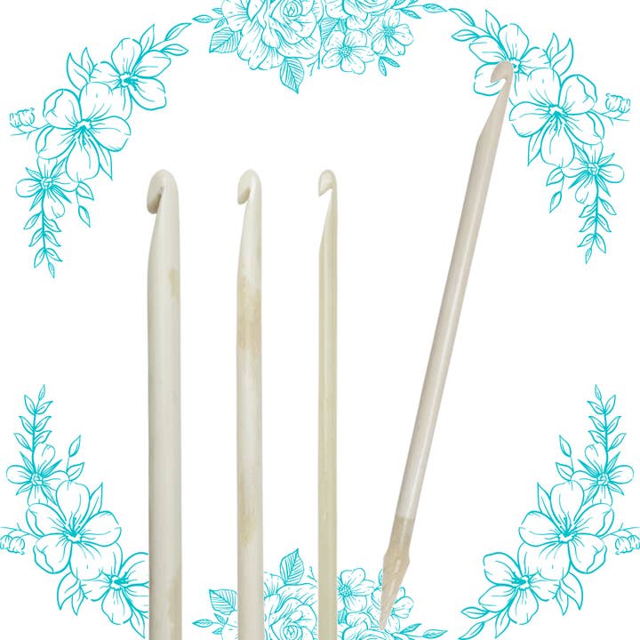 6" Bone Crochet Hooks for wholesale by The KnittingZone