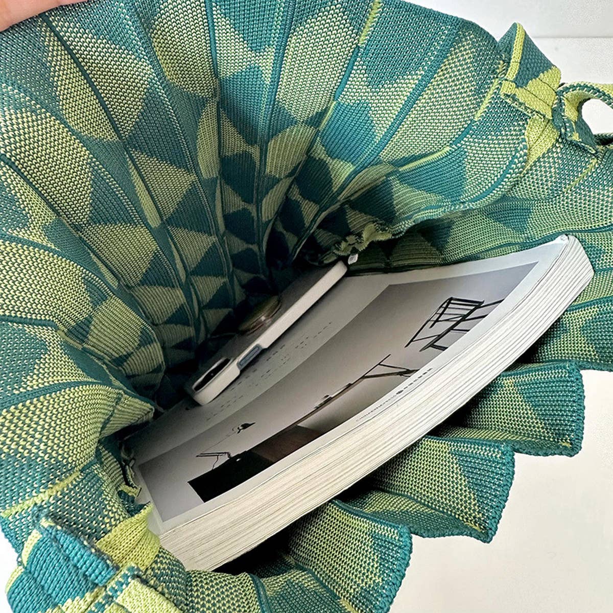 ACCITY - Wholesale Shoulder Bag - Women's - Large Knit Pleated Crossbody Shoulder Bag for Wome_CWAB15337