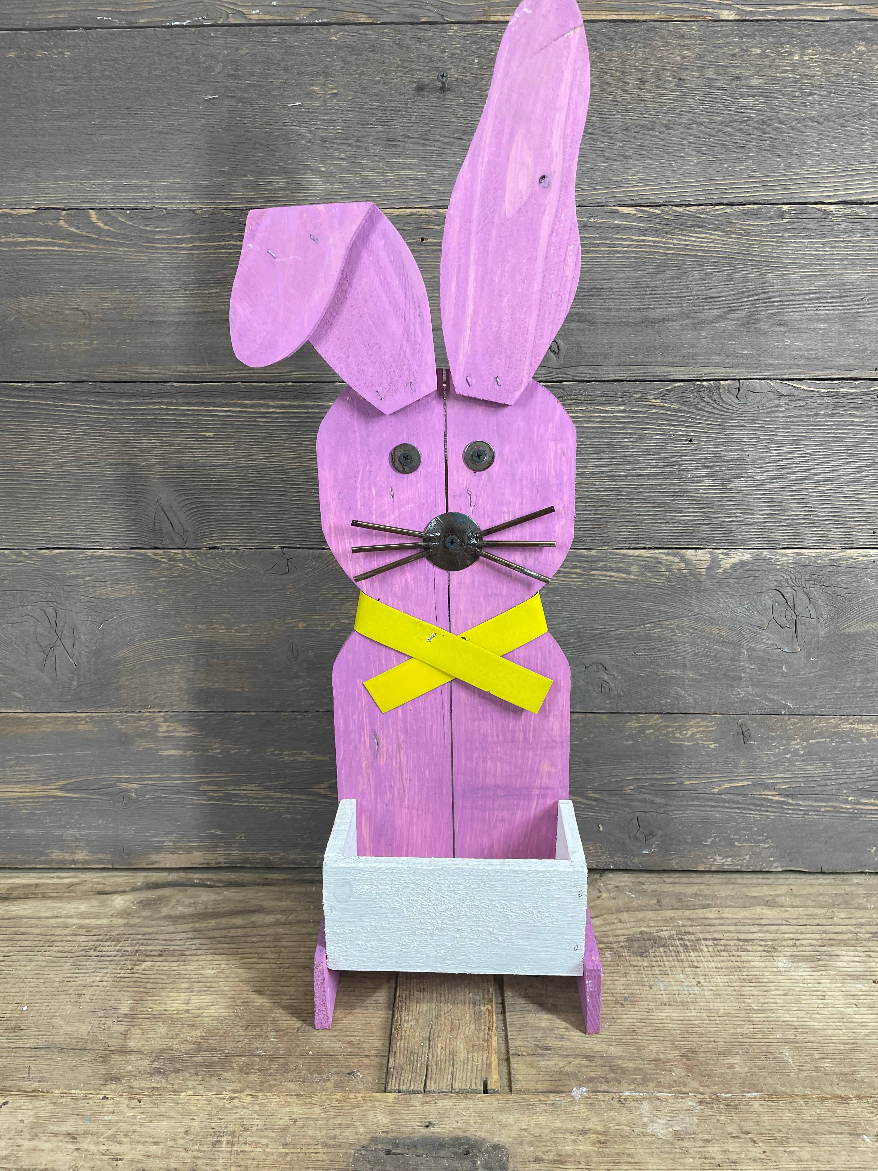 My Amigos Imports - Venta al por mayor Adornos/decoración de exteriores - LIQUIDACIÓN-Conejo de Madera Decorativo de Primavera-Arte de Jardín-8x23-$612