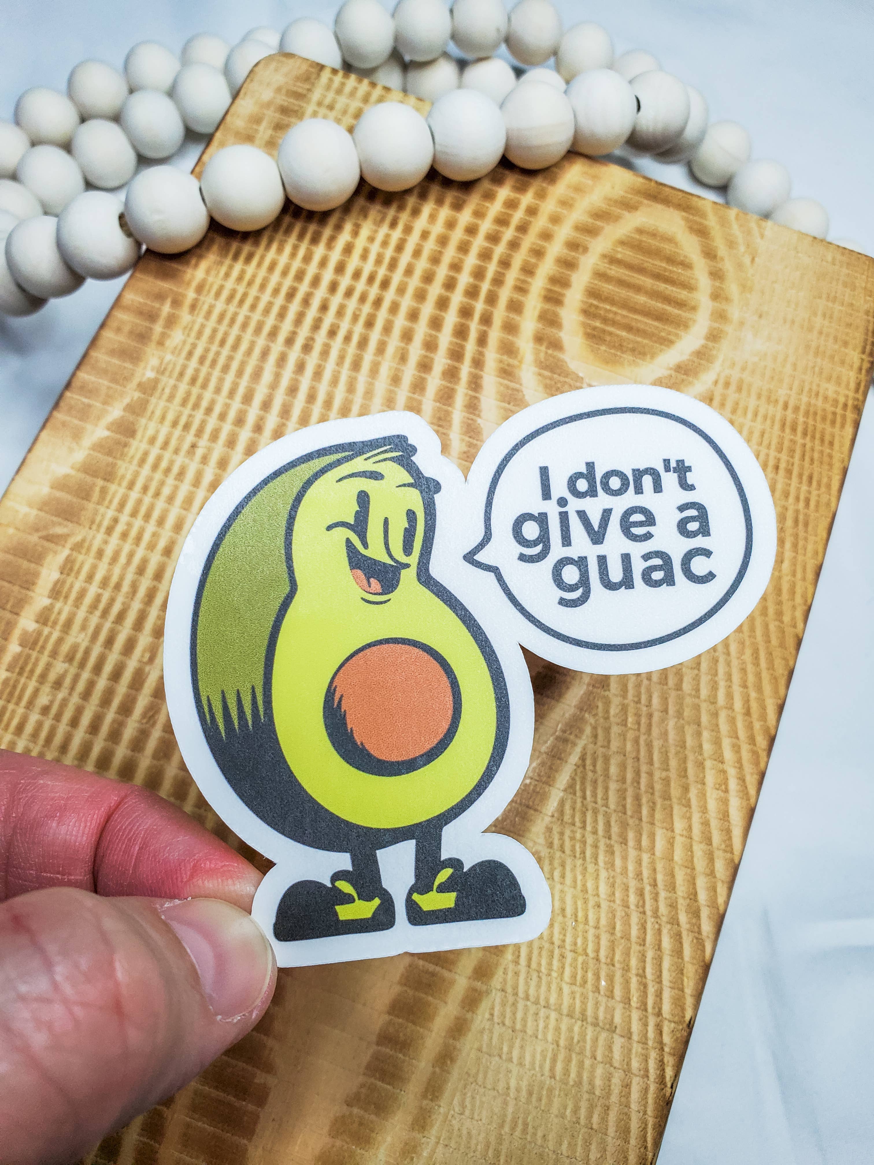 WJMay Designs - Wholesale Sticker - I Dont Give a Guac Sticker1