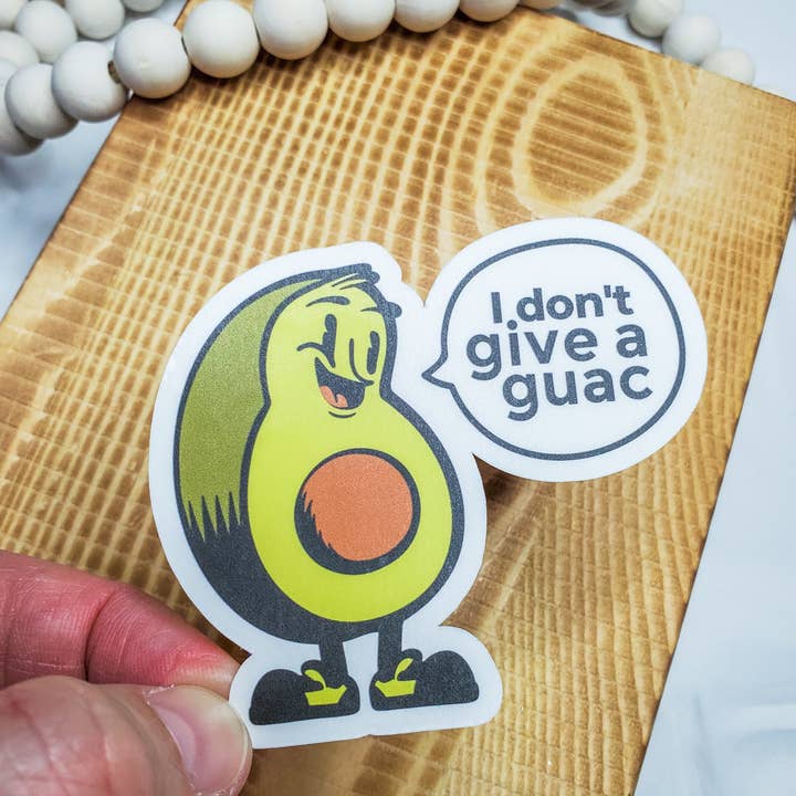 WJMay Designs - Wholesale Sticker - I Dont Give a Guac Sticker1