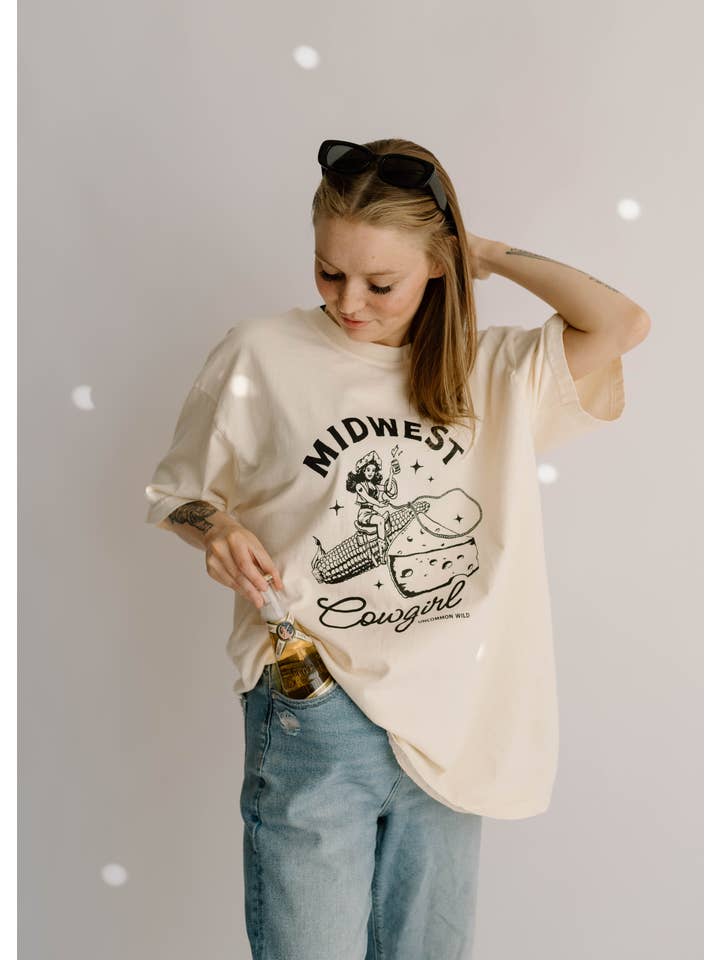 Uncommon Wild - Wholesale Screen Printed T-Shirt - Women's - Midwest Cowgirl Retro Western Comfort Colors Graphic Tee6