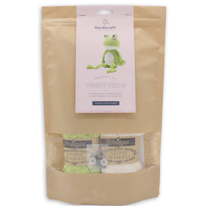 Hardicraft - Wholesale Knitting/Crochet Supplies - DIY Crochet Kit - Vinny Frog3