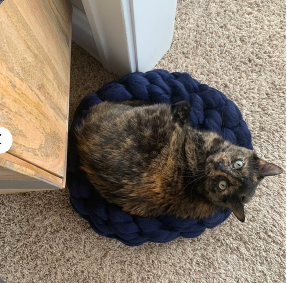 woolexperts - Venta al por mayor Cama - Gatos y perros - Cama para gatos Suministros para gatos Cama para gatos de punto grueso 100% lana merino10