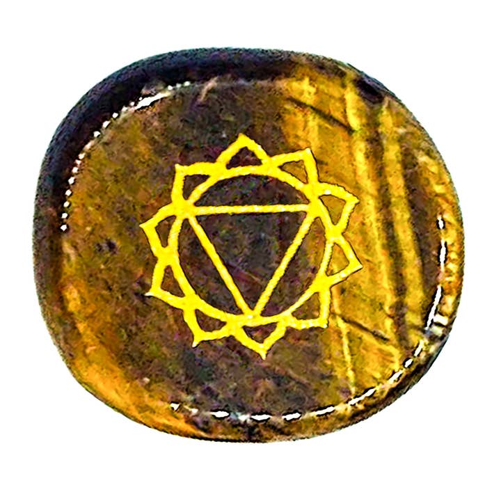 Deep Healing Light - Wholesale Spiritual Stone/Crystal - Chakra Stones, Engraved Symbols - Reiki Healing - Polished8