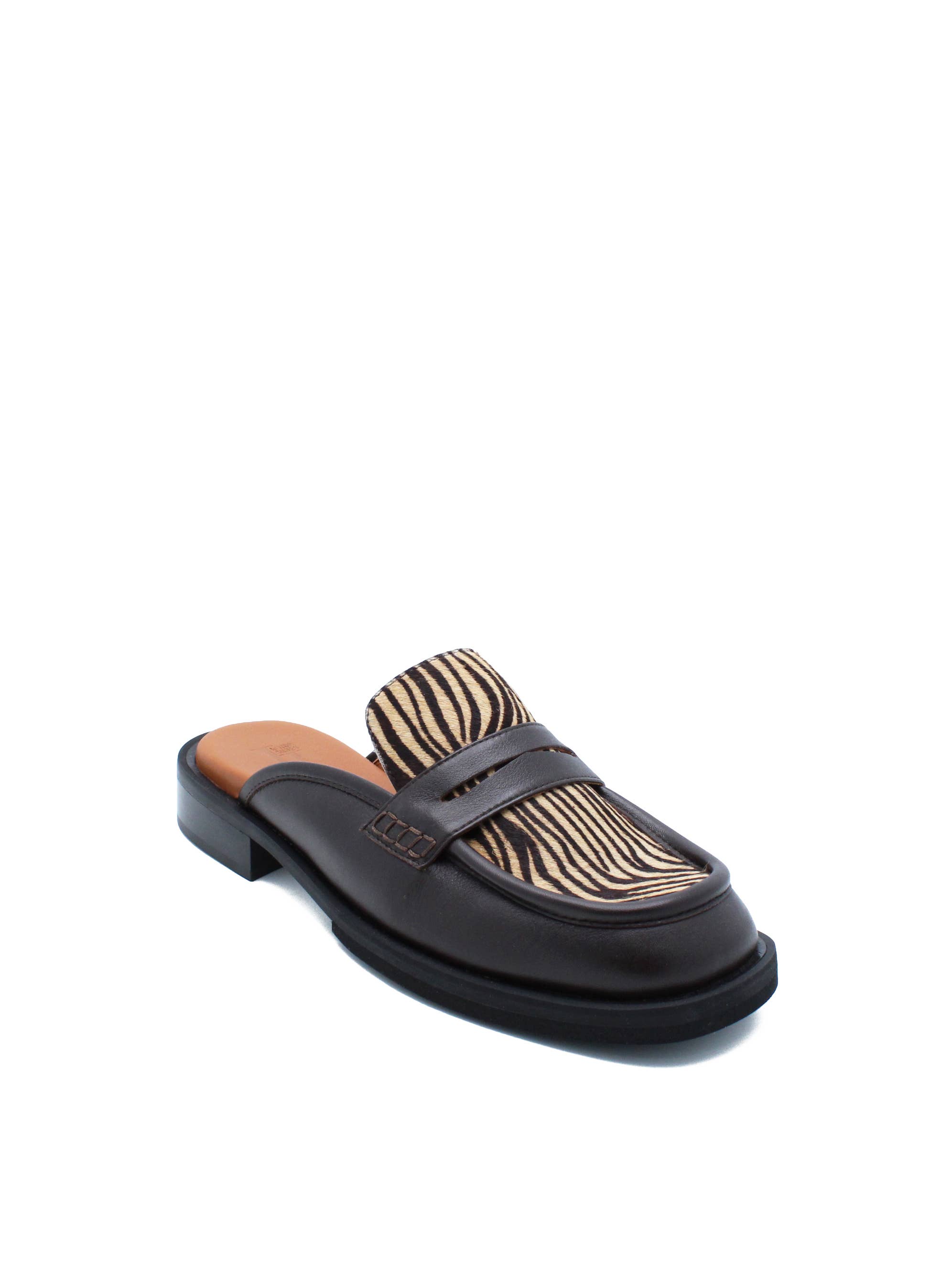 JJ HEITOR SHOES - Wholesale Mules - Women's - CHICAGO BROWN PONY MULE3