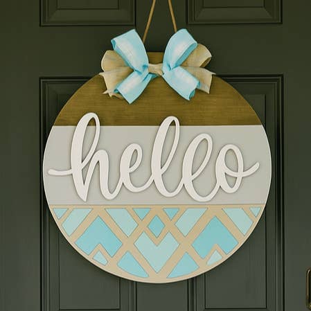 Hej Quilt 3D DØRHÆNGER - P014195 for engroshandel hos Paisley Grace Makery