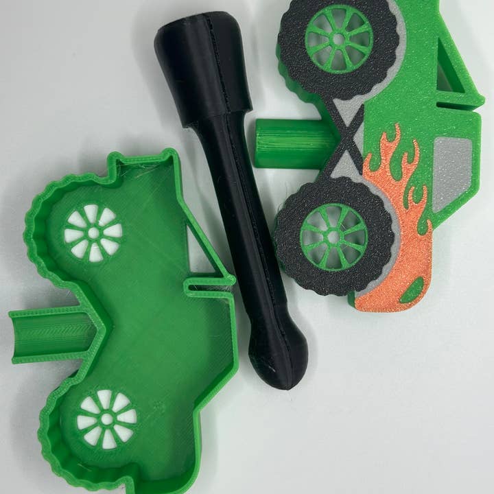 Lunar Creations - Wholesale Bath Bomb/Fizz - Color Changing Monster Truck Mini Bath Bomb Wand1