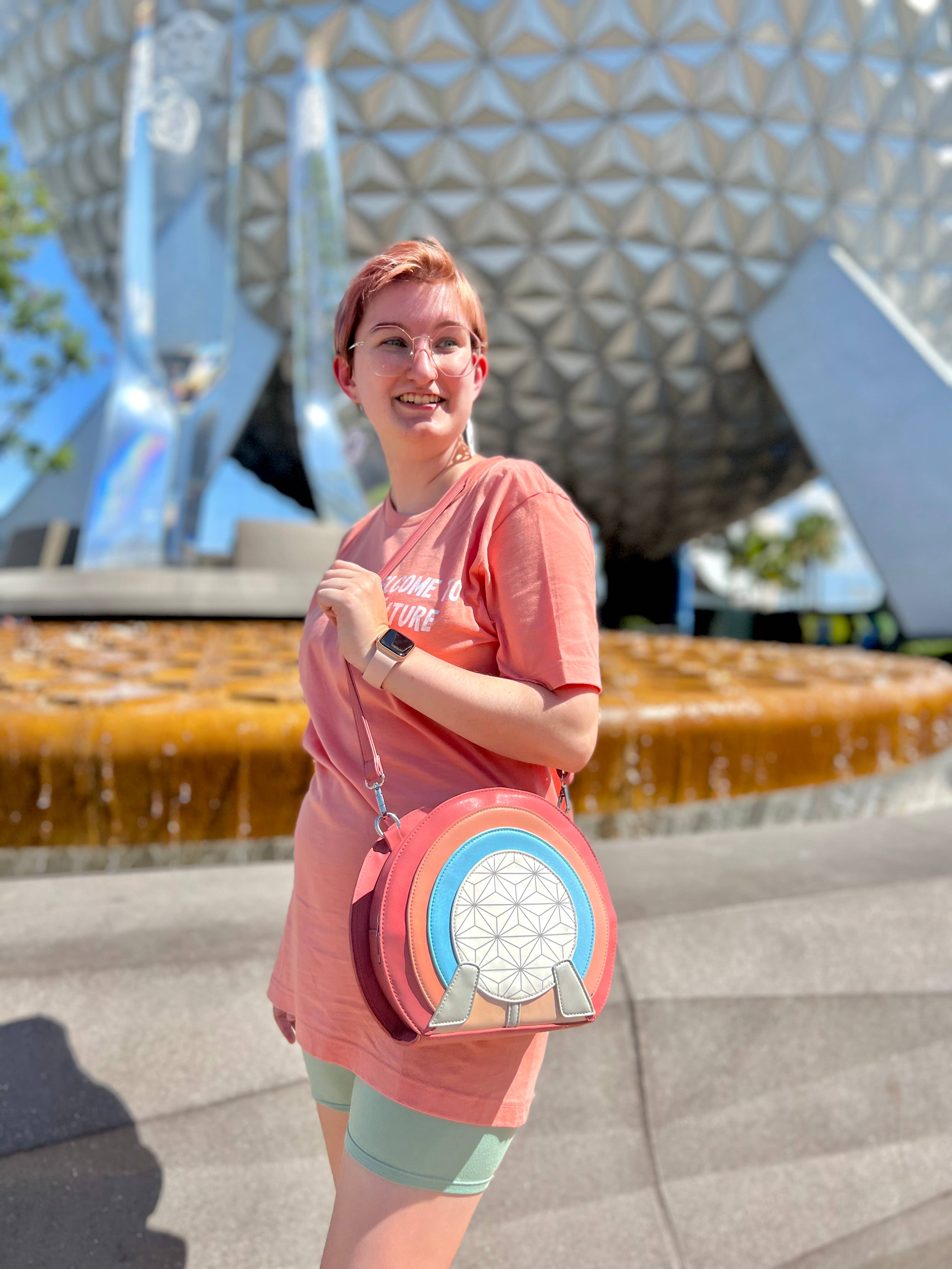 Charmed & Cozy - Wholesale Crossbody Bag - Women's - Space ship Earth designer bag1